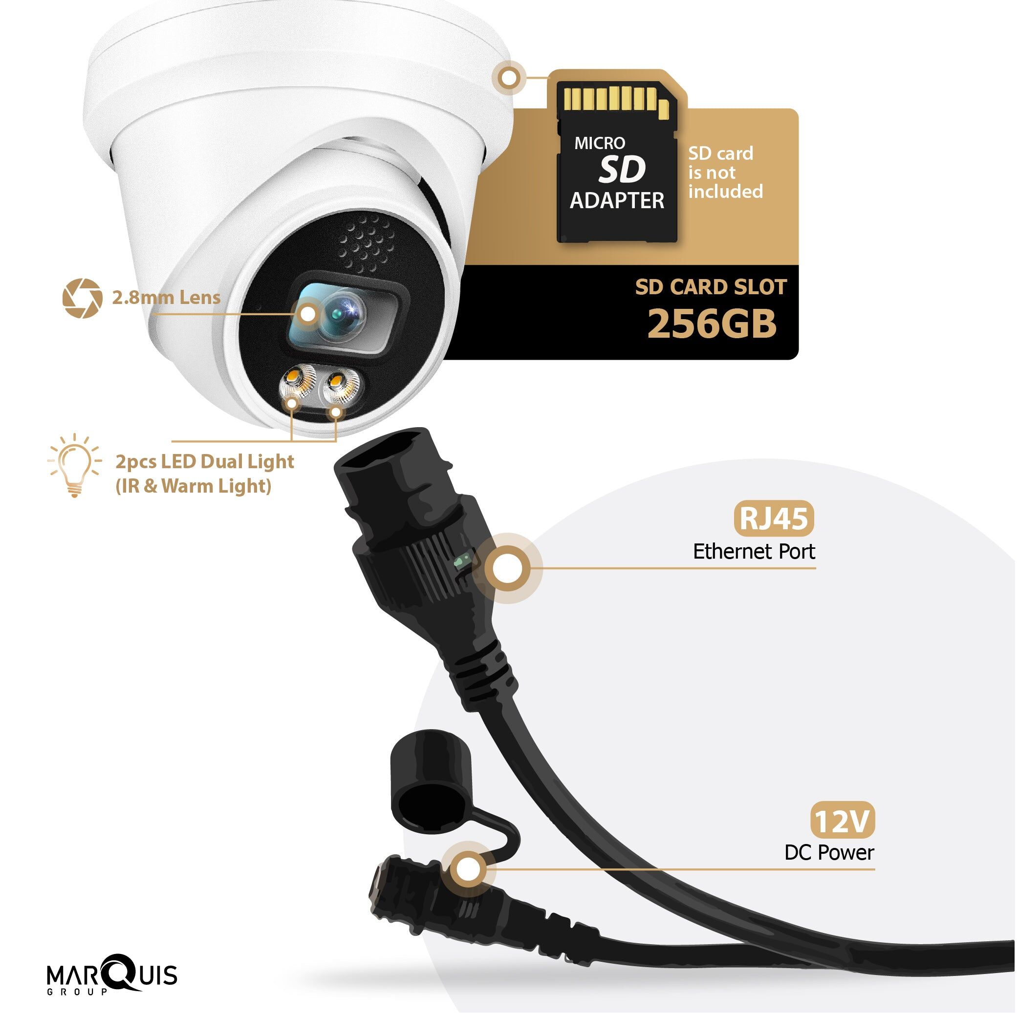 Hikvision/Uniview Compatible IP Turret Camera (6MP)- IPC-DL624 Hikvision/Uniview Compatible IP Turret Camera (6MP)- IPC-DL624 - Image 4