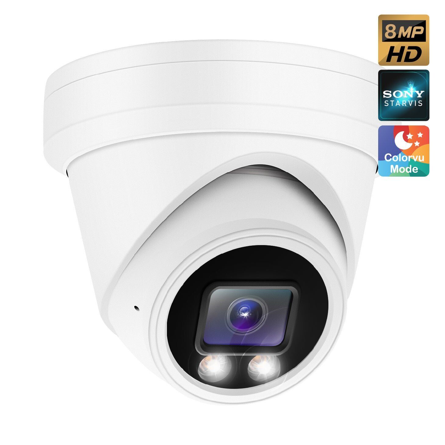 Hikvision/Uniview Compatible IP Turret Camera (8MP)- IPC-YT824 Hikvision/Uniview Compatible IP Turret Camera (8MP)- IPC-YT824